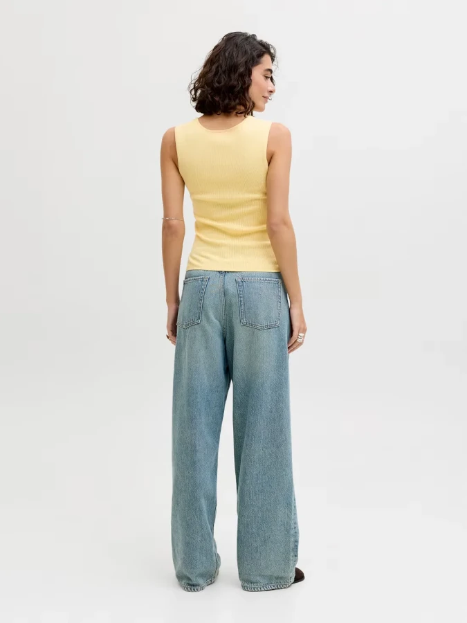 Camiseta Mujer JJXX - 12290769 Posie Square amarillo (sunlight)