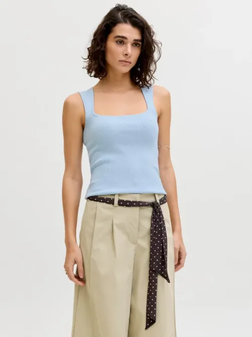 Camiseta Mujer JJXX - 12290769 Posie Square celeste (Skyway)