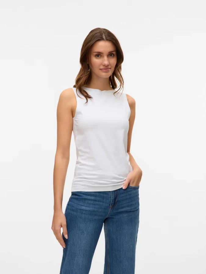 Camiseta VeroModa Panda Modal 10314416 blanco (bright white)