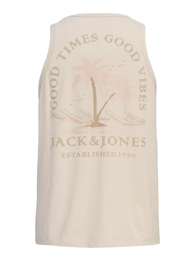 Camisetas tirantes Jack&Jones Summer Vibes Tanktop 12304043 beig (moonbeam)