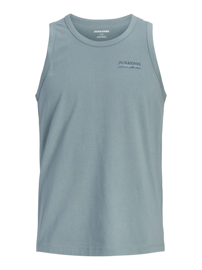 Camisetas tirantes Jack&Jones Summer Vibes Tanktop 12304043 grisacio (stormy sea)