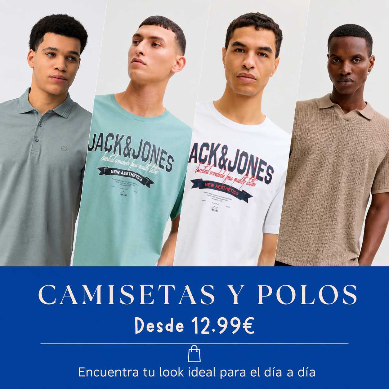 Camisetas y polos hombre marca Jack&Jones Tiffosi Privata Brave Soul