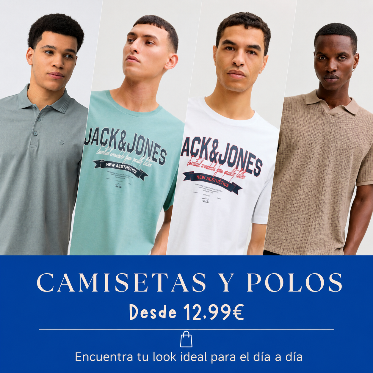 Camisetas y polos hombre marca Jack&Jones Tiffosi Privata Brave Soul