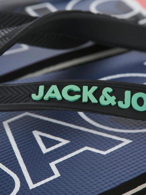 Chancla dedo Jack&Jones Palm Print 12230643 azul marino(Vintage indigo)