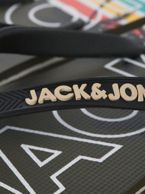 Chancla dedo Jack&Jones Palm Print 12230643 verde (olive night)