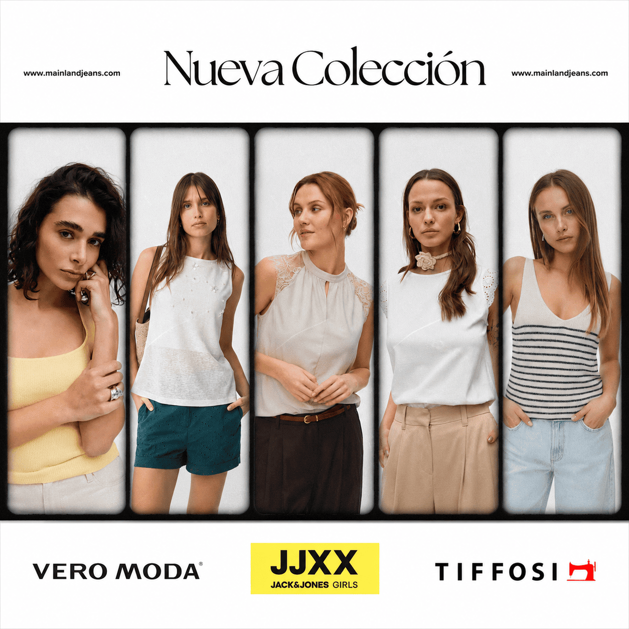 Comprar ropa ropa mujer de las marcas Vero Moda, JJXX y Tiffosi