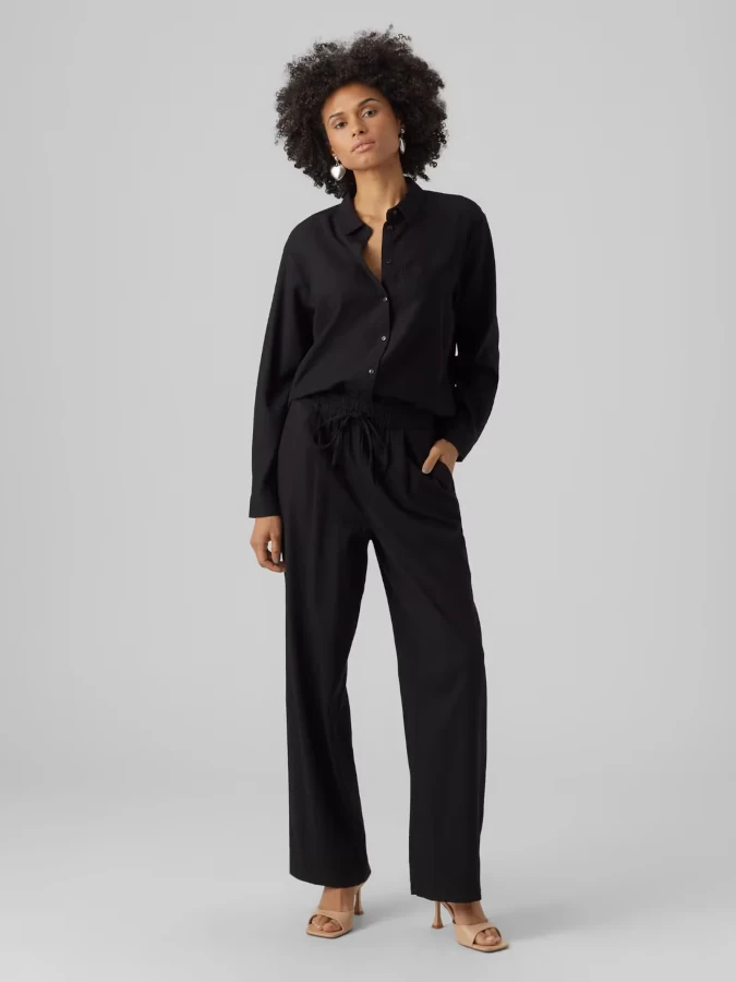 Pantalón Mujer VeroModa - 10287363 Jesmilo Hw Wide Negro (black)