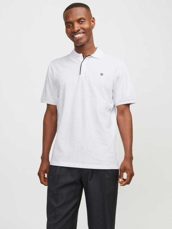 Polo Jack&Jones Blasainz 12237839 blanco (white)