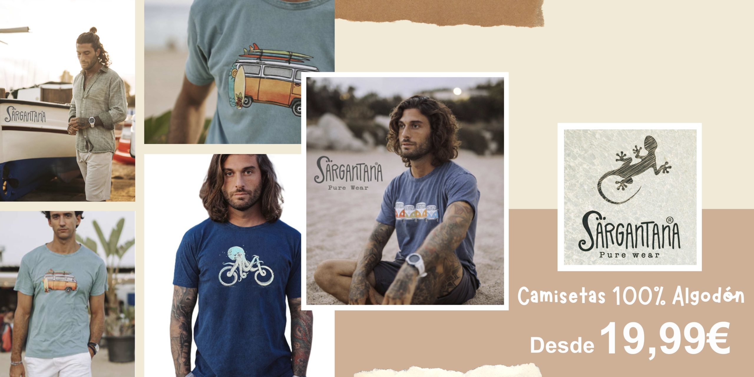 Camisetas de la Marca Sargantana desde 19,99€