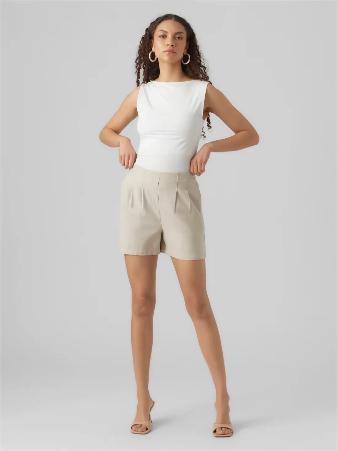 Short Mujer VeroModa - 10279694 Jesmilo beige (silver lining)