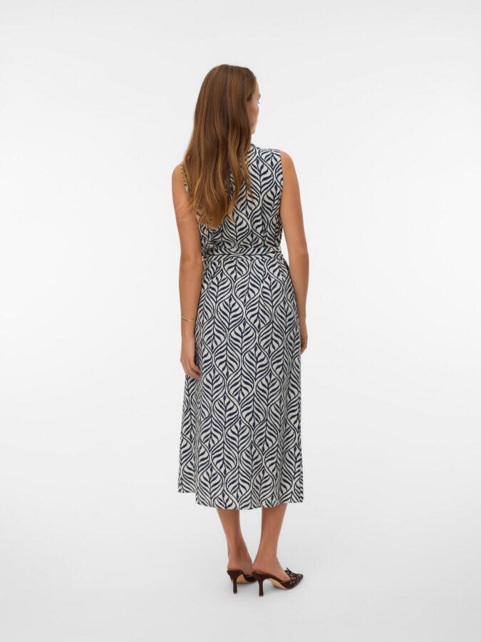 Vestido VeroModa Josie 10341594 beige (birch-navy blazer)