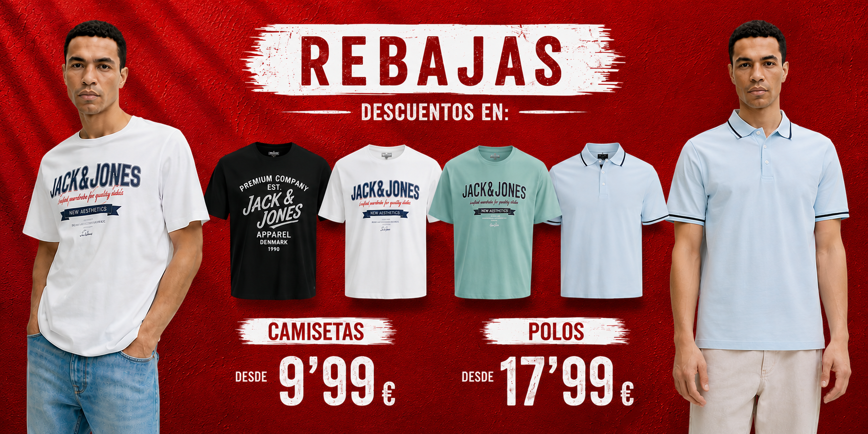 Camisetas y polos hombre Jack&Jones, Tiffosi, Brave Soul, Privata
