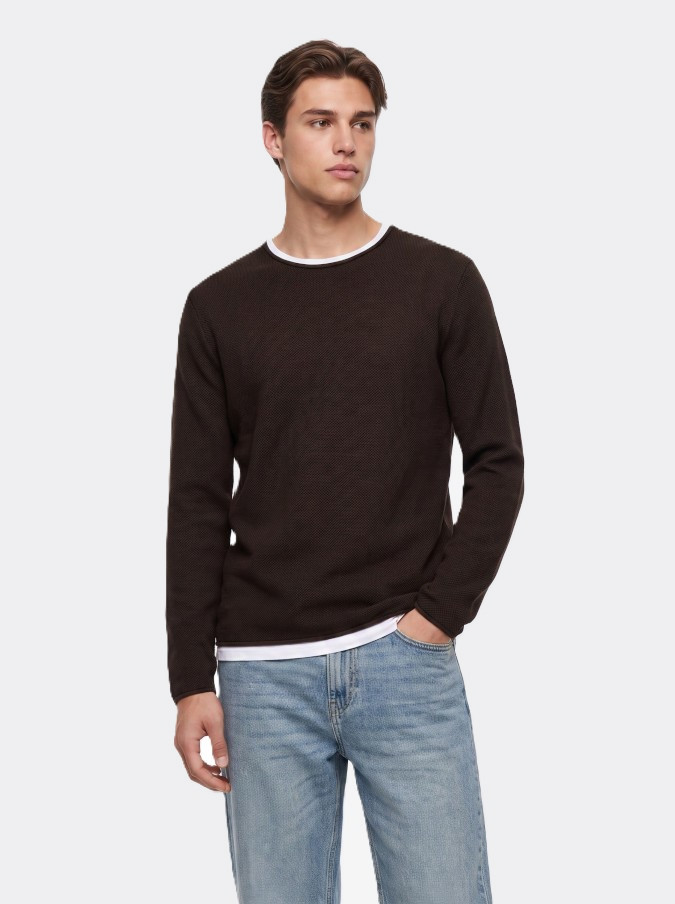Jersey Hombre Tiffosi Sweater Alabastro1 10059036 chocolate (222)