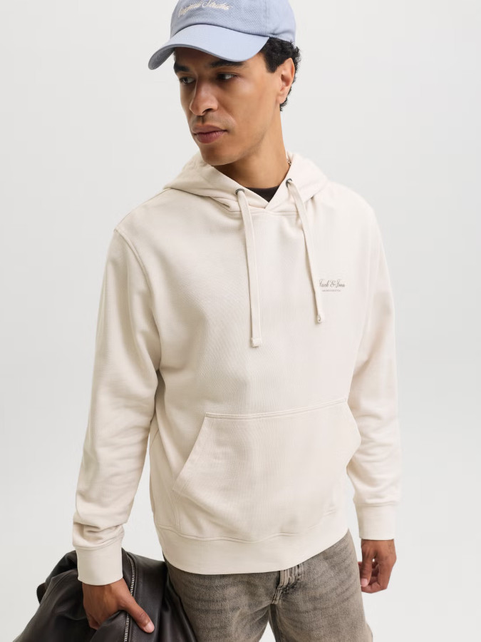 Sudadera Jack&Jones Graphic Beige